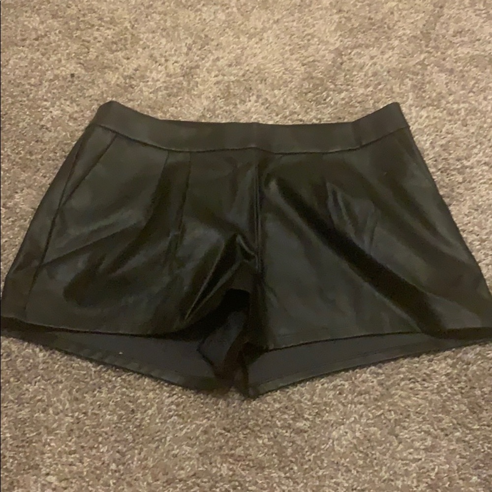 Express pleather shorts-10